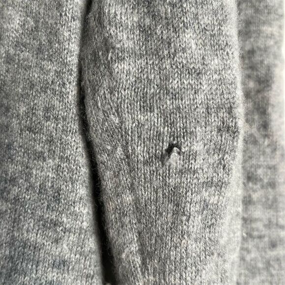 Talbots Women's Cashmere Crewneck Sweater Gray Pullover Size L - Picture 7 of 7